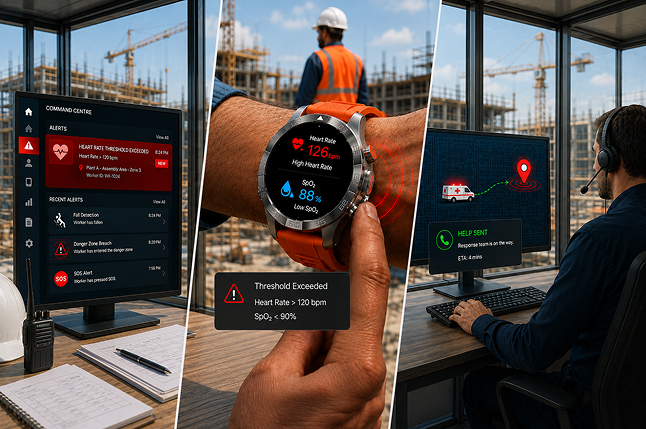 Vital intelligence thresholds on the Trega command centre