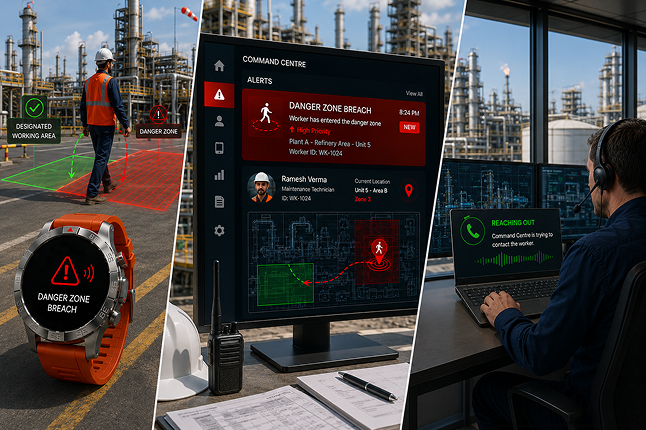 Deployment visibility view on the Trega command centre